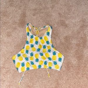💎4/$20 Old Navy High Neck Pineapple Bikini Top